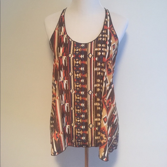 LAST CHANCE Boho racerback tank -multicolored - Picture 1 of 3